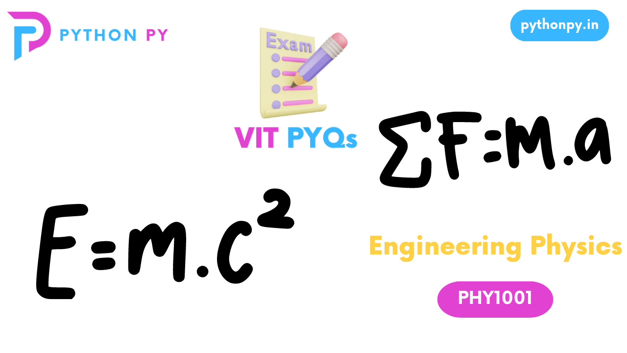 Engineering Physics PHY1001